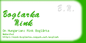 boglarka mink business card