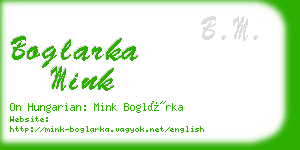 boglarka mink business card